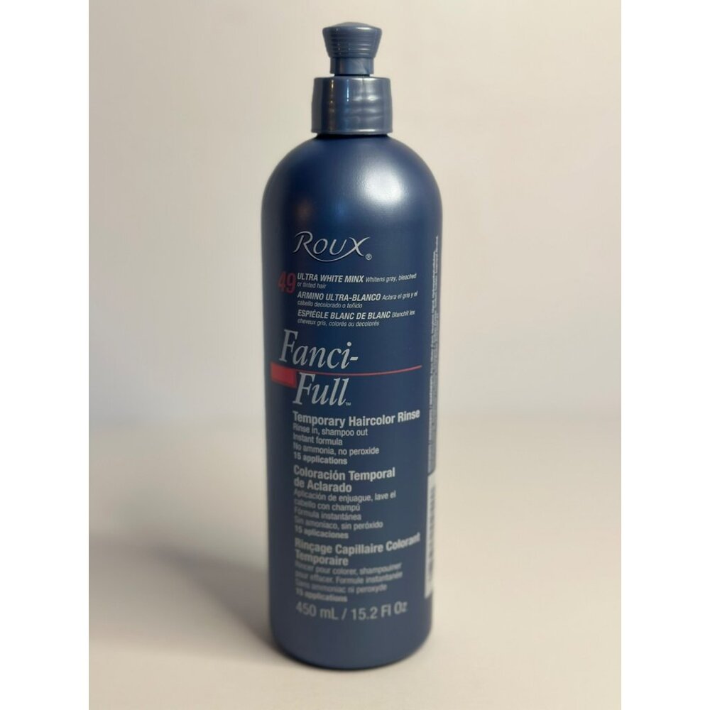 NEW Roux Fanci-Full Temporary Haircolor Rinse Ultra White Minx 450ml